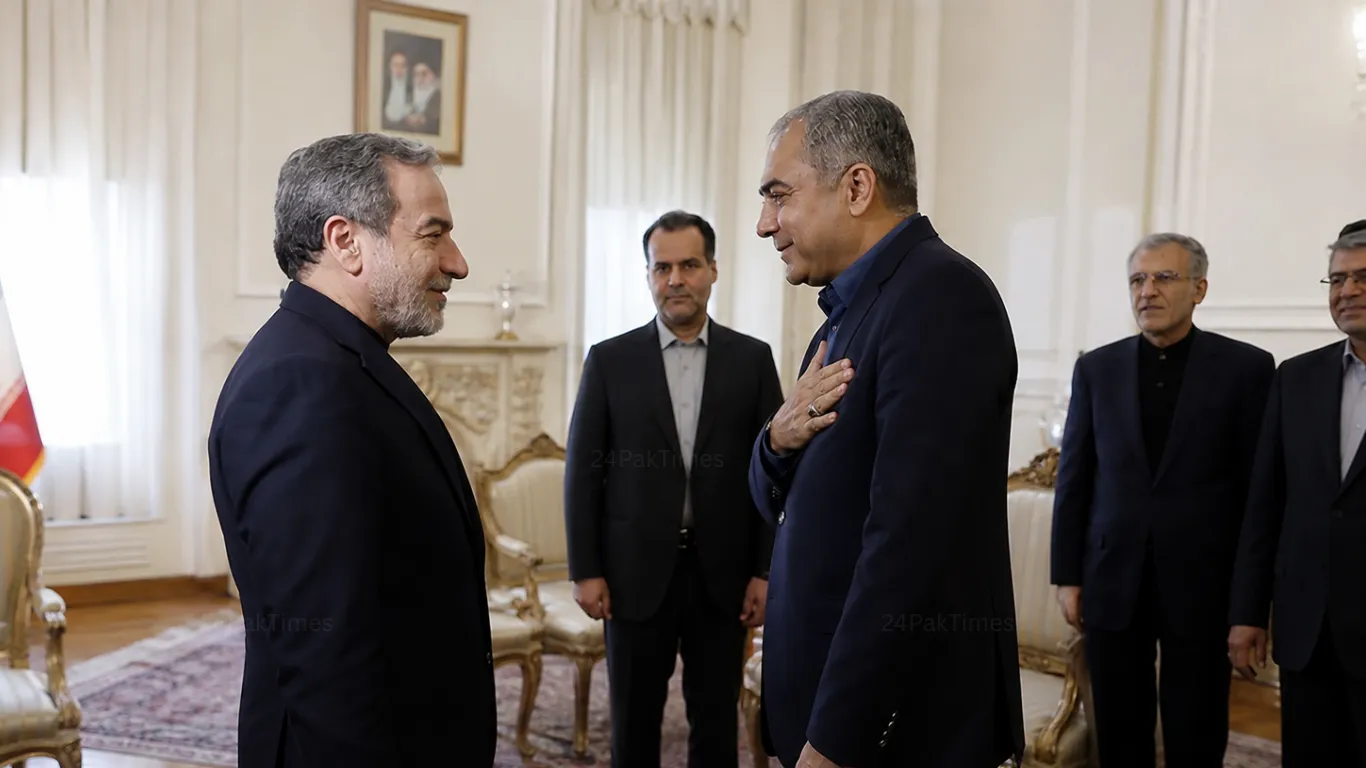 Interior Minister Mohsin Naqvi in discussions with Iranian delegation at Bürgenstock Switzerland June 21 2026 saving US Iran talks